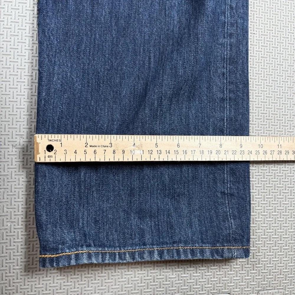 Vintage Levi's 501 Jeans Button Fly Straight Leg Medium Wash Denim 42x30 EUC